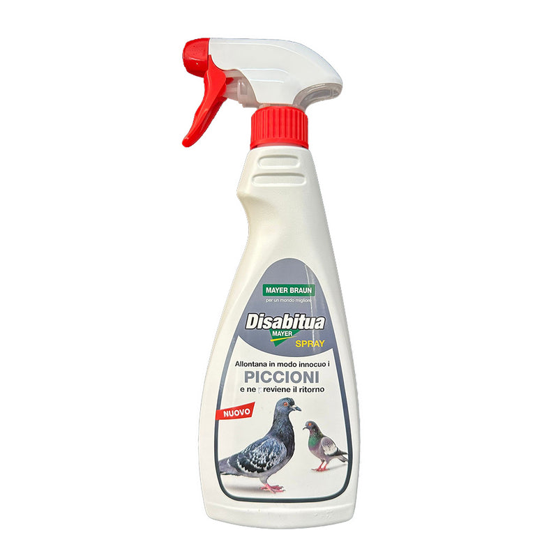 Spray disabituante per piccioni, gabbiani e volatili a base di oli essenziali - 500 ml