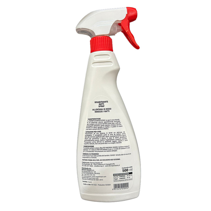 Spray disabituante per topi e ratti - 500 ml