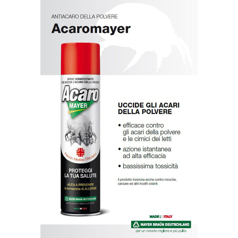 Spray antiacaro casa ACARO MAYER 400 ml - set 3 pz