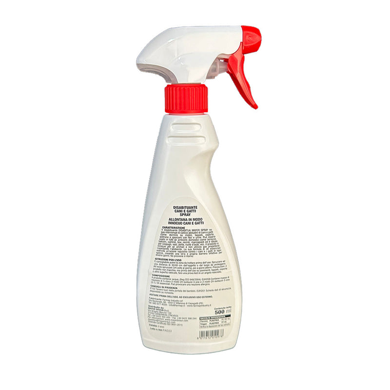 Spray disabituante Cani e Gatti a base di oli essenziali - 500 ml