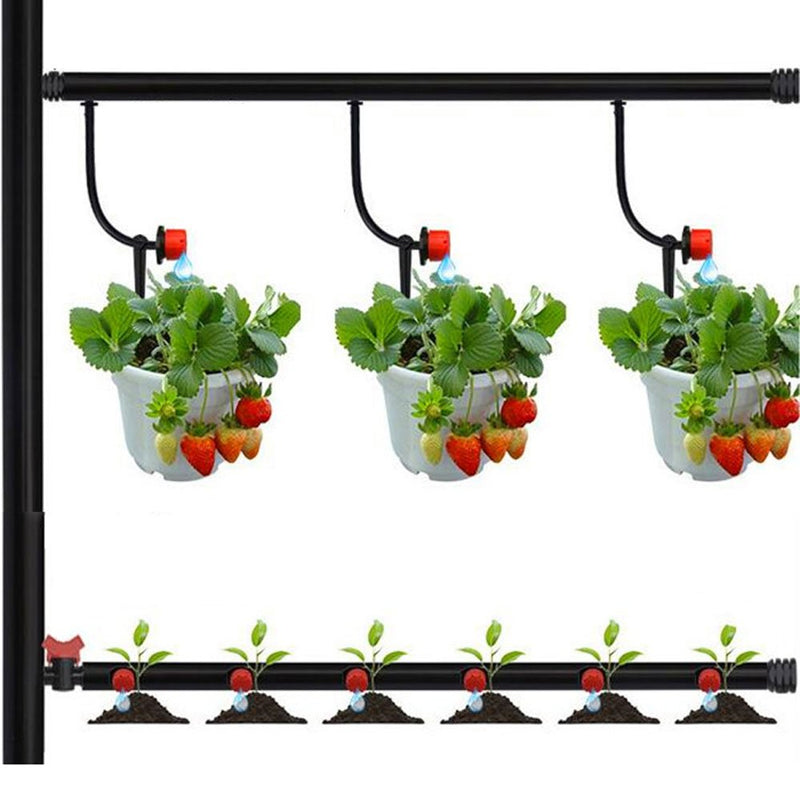 Set Irrigazione da giardino Fai da Te - Regolabile - per Orto Vasi Balcone Piante