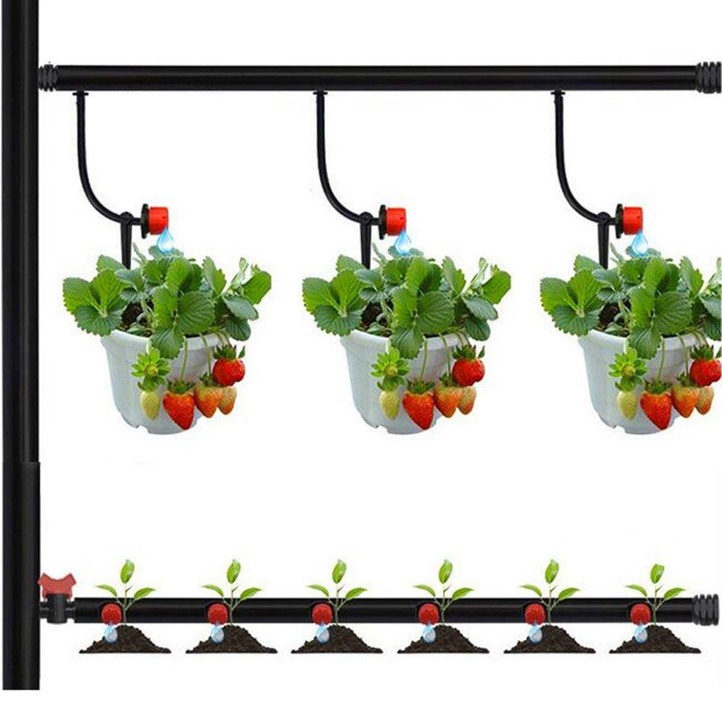 Gocciolatore Irrigazione a Goccia Regolabili Micro Goccia Sistema Automatico Per Vasi Orti Garden Filtro Connettori Gocciolante da 100 Pezzi - OpenGardenWeb