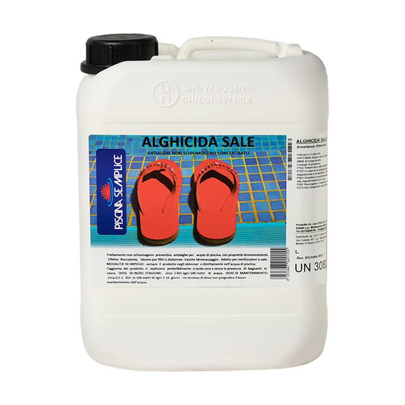 Alghicida liquido per sterilizzatori a sale senza rame - 5 lt