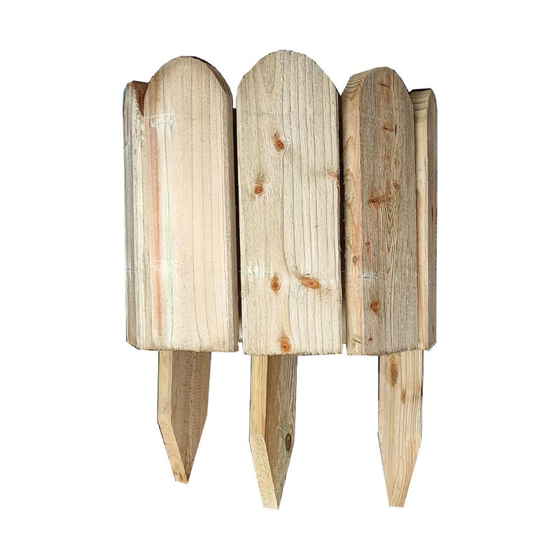 Bordura per aiuola Vampiro - in legno di pino impregnato - 110x20/35 cm