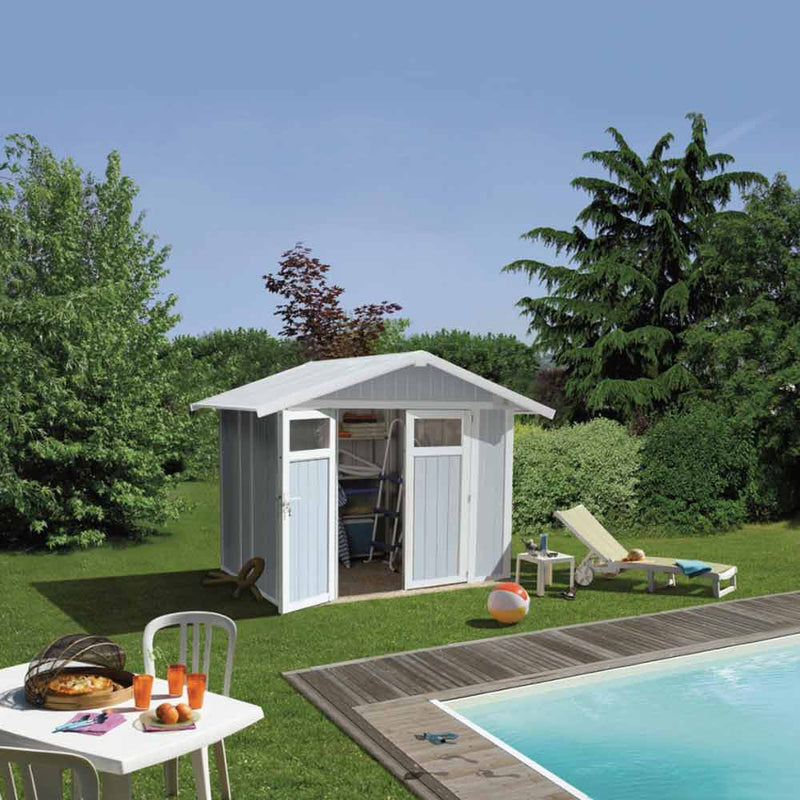 Casetta da giardino in PVC - UTILITY 4,9 m2 - 242x202 cm - 2 colori
