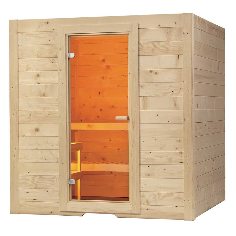 Kit sauna finlandese + stufa elettrica 6 kW - Basic Large