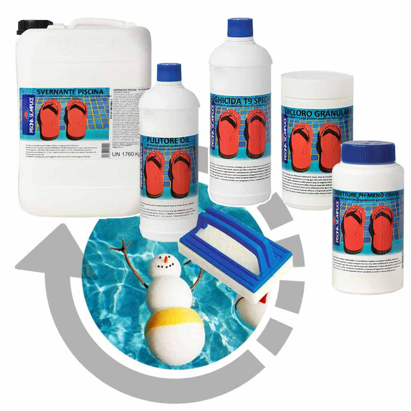 Svernante per piscina - ClosePool Kit - Soluzione Completa per la chiusura invernale