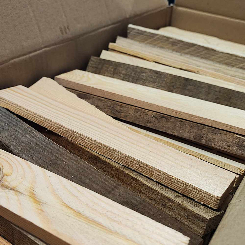 Legnetti accendifuoco in legno misto pioppo-pino in scatola - 27 kg