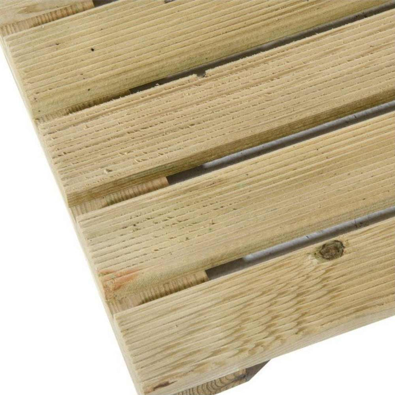 Pedana in legno di pino impregnato antiscivolo - 50x50x3,2 cm