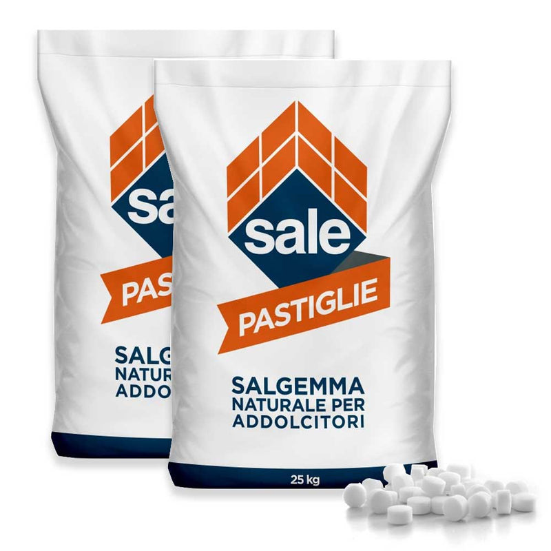 Sale in pastiglie di Salgemma per addolcitori - 25 kg - varie quantità