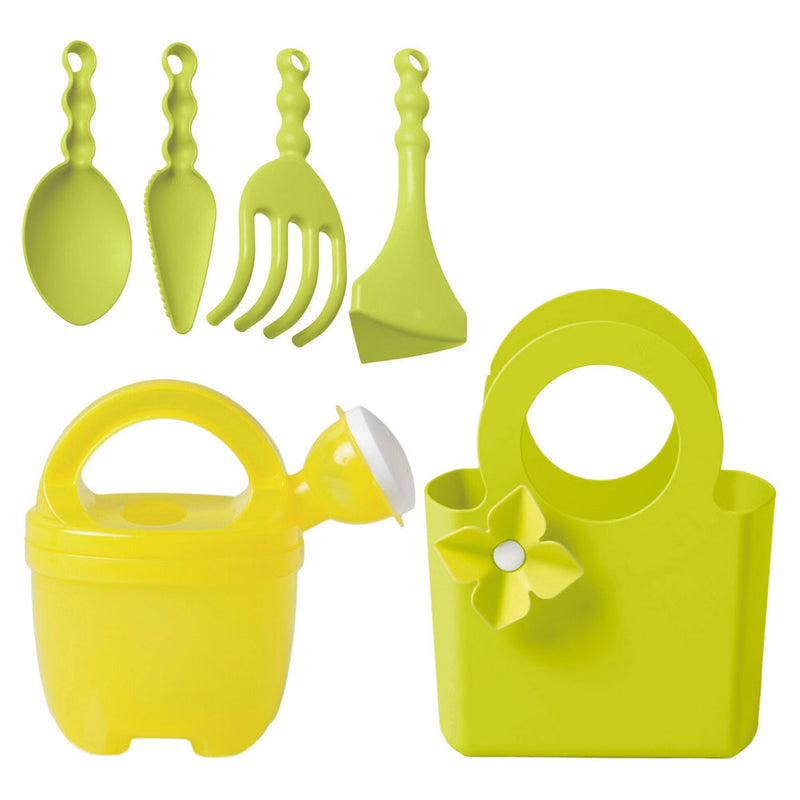 Set attrezzi giardino bambini con borsa e nebulizzatore - 2 colori