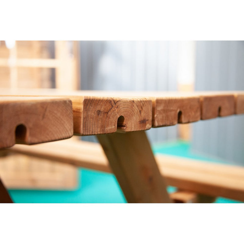 Tavolo da picnic in legno da giardino - OASI - 177x154x74h cm