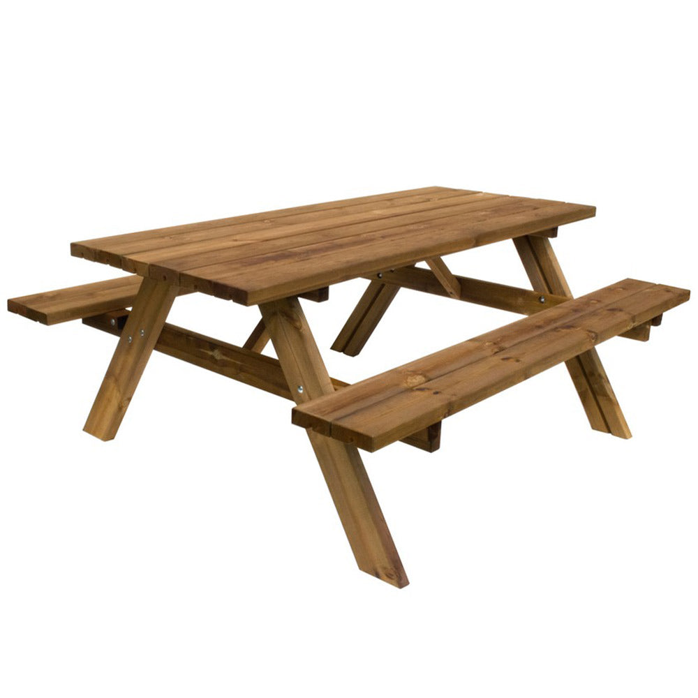 Tavolo da picnic in legno da giardino - OASI - 177x154x74h cm