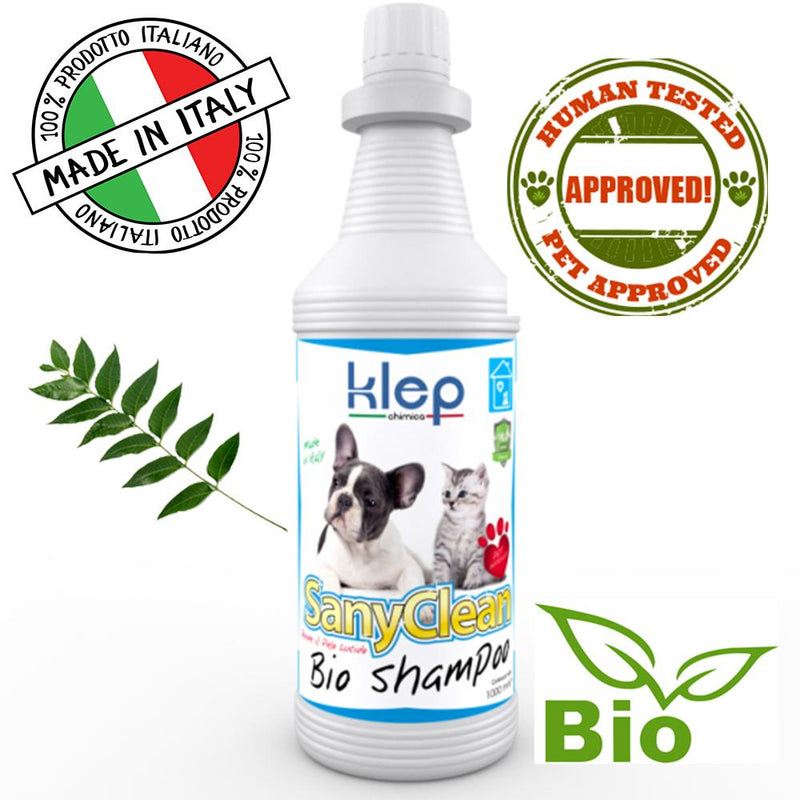 Shampoo Bio per Cani Igienizzante Naturale Biologico Antiparassitario Agli Estratti di Neem| Made in Italy| Pelo Lucido - OpenGardenWeb