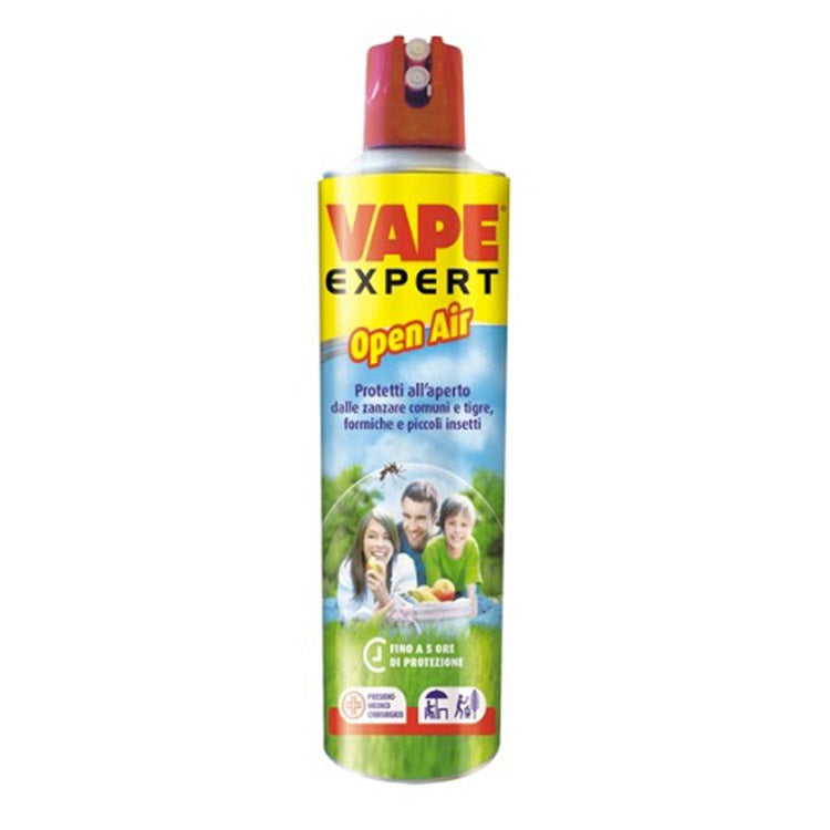 Spray Anti zanzare Vape Open Air Expert - Maxi Formato 600m - 8 ORE di Protezione