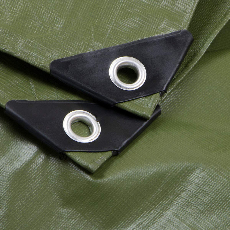 Telo occhiellato in polietilene antistrappo impermeabile 90 gr/mq Utilia  verde